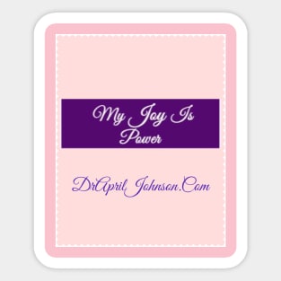 Book Cover My Joy Is Power Sticker